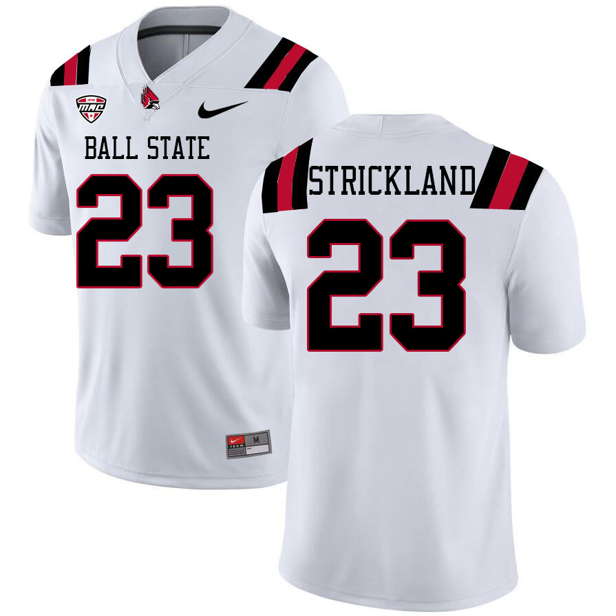 Loren Strickland Ball State Jersey,Ball State Cardinals #23 Loren Strickland Jersey Youth College-White